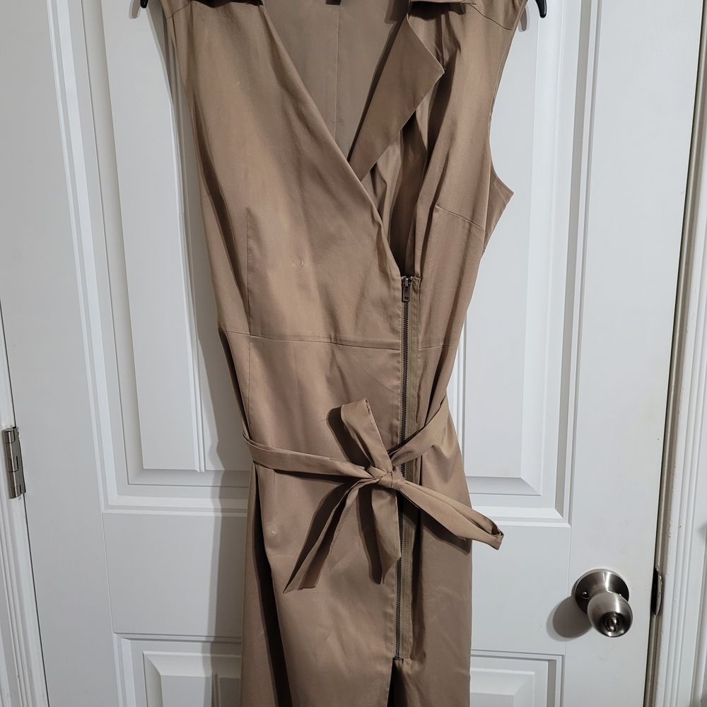 Ann Taylor Beige Trench Dress with Belt